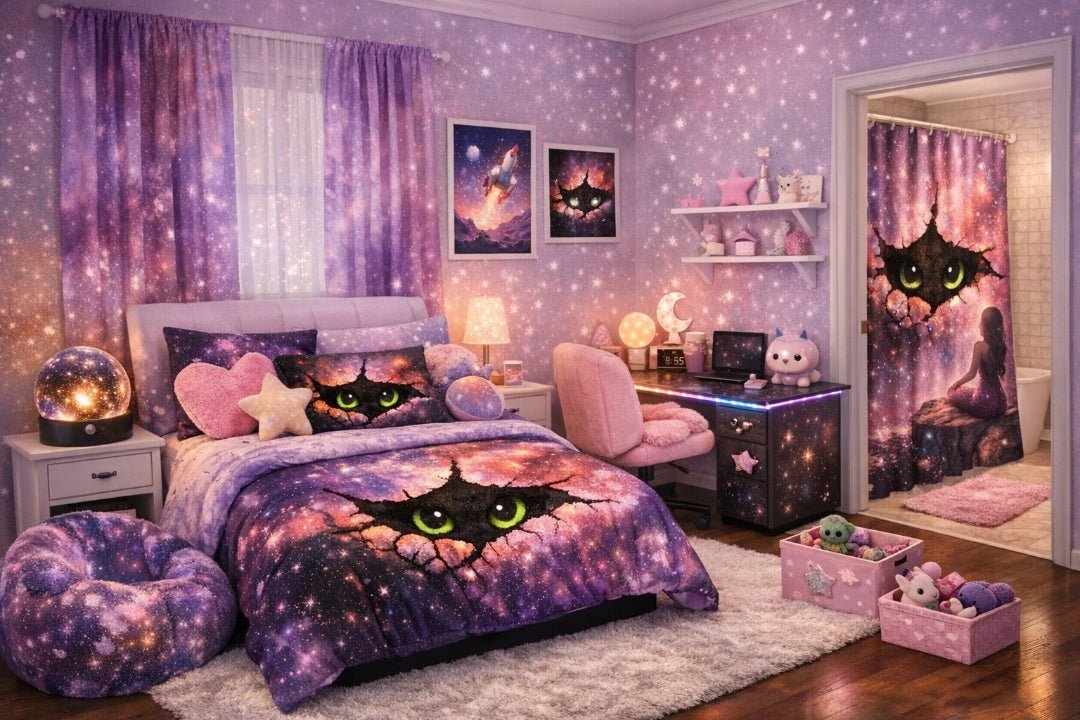 Girls nebula infused bedroom - the nebula hub